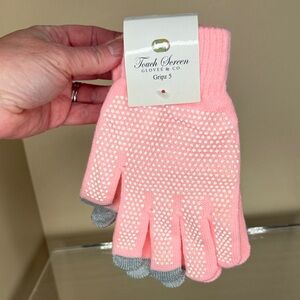 Pink and Gray Gripz 5 Gloves